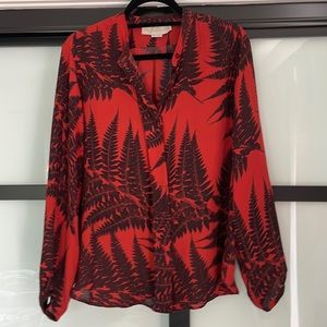 ❌SOLD❌ Stella McCartney Fern Print silk blouse